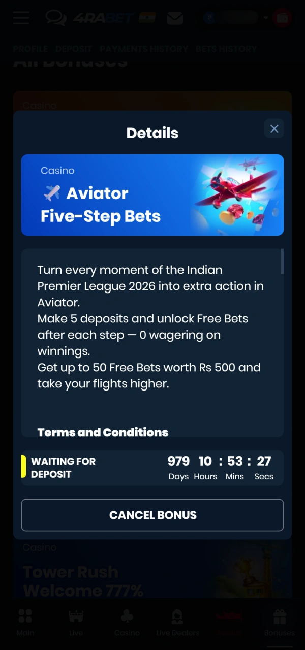 Unlock special crash credits to boost your balance in 4Rabet Aviator.