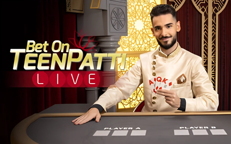 Join real card tables and play Teen Patti Live at 4Rabet Live Casino.