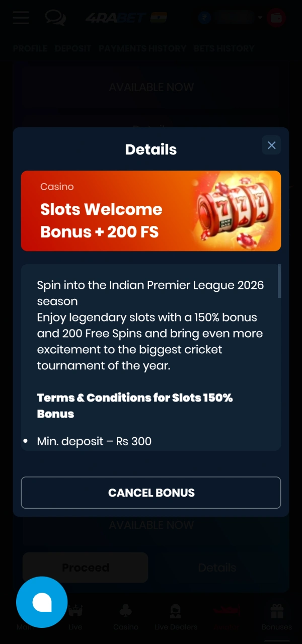 Unlock free spins using match promotions on the 4Rabet Slots page.