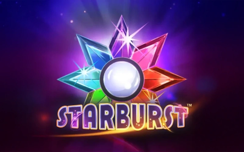 Collect expanding cosmic wild gems while playing Starburst at 4Rabet Slots.
