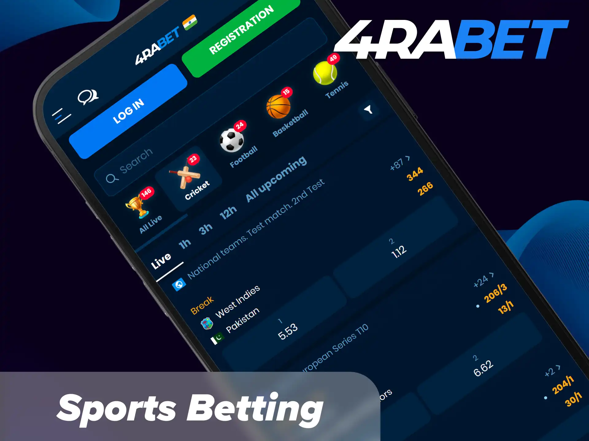 Enjoy mobile sports betting on the 4Rabet app with live odds and diverse markets.