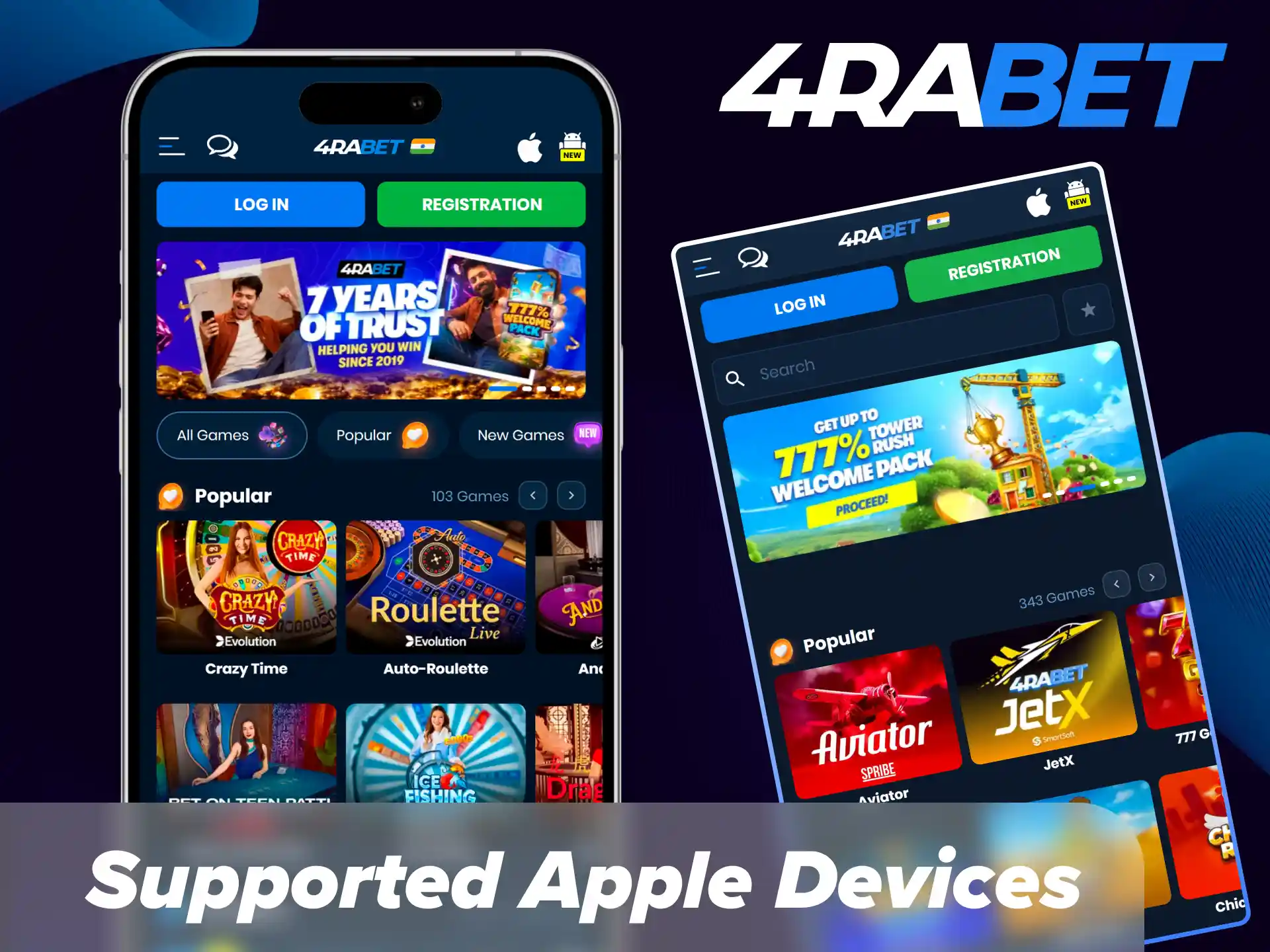 View supported Apple devices for 4Rabet.