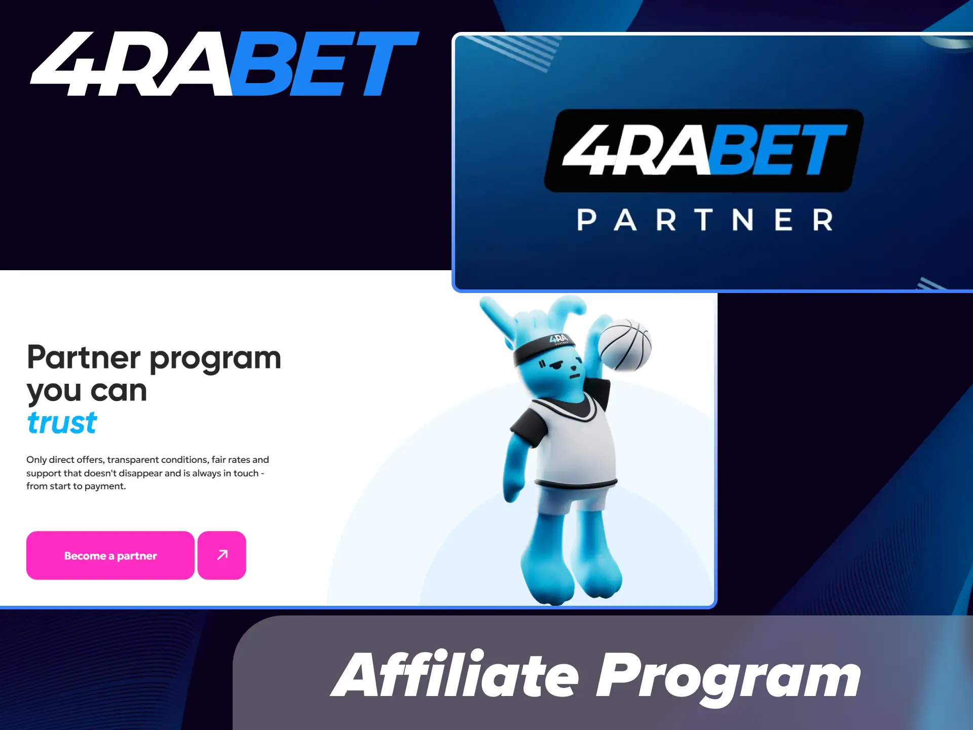 Join the official 4Rabet affiliate program in India to earn high commissions with flexible CPA, RevShare, and hybrid payment models.