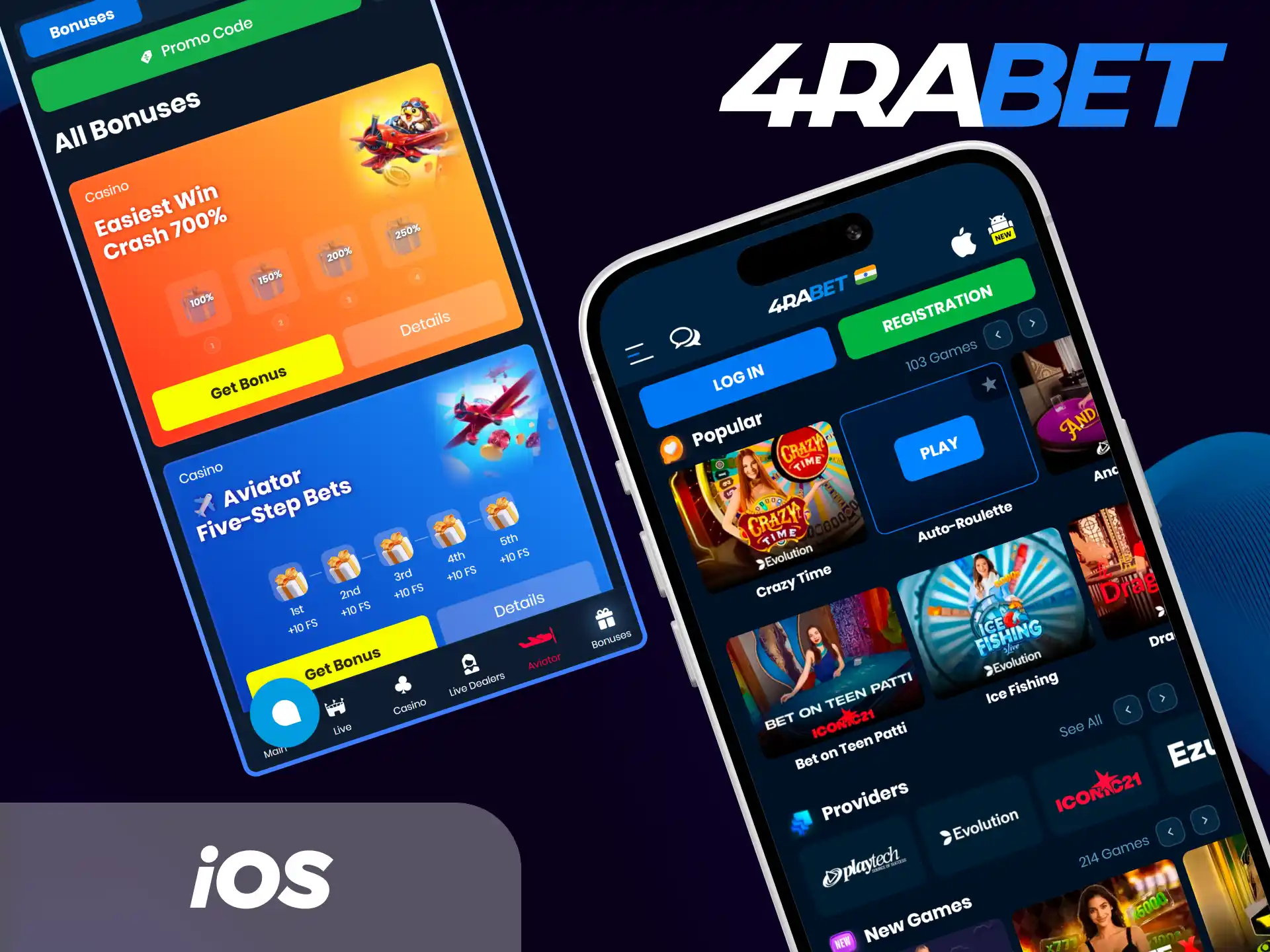 Install the 4Rabet iOS web app directly onto your Apple home screen for convenient mobile betting anytime.