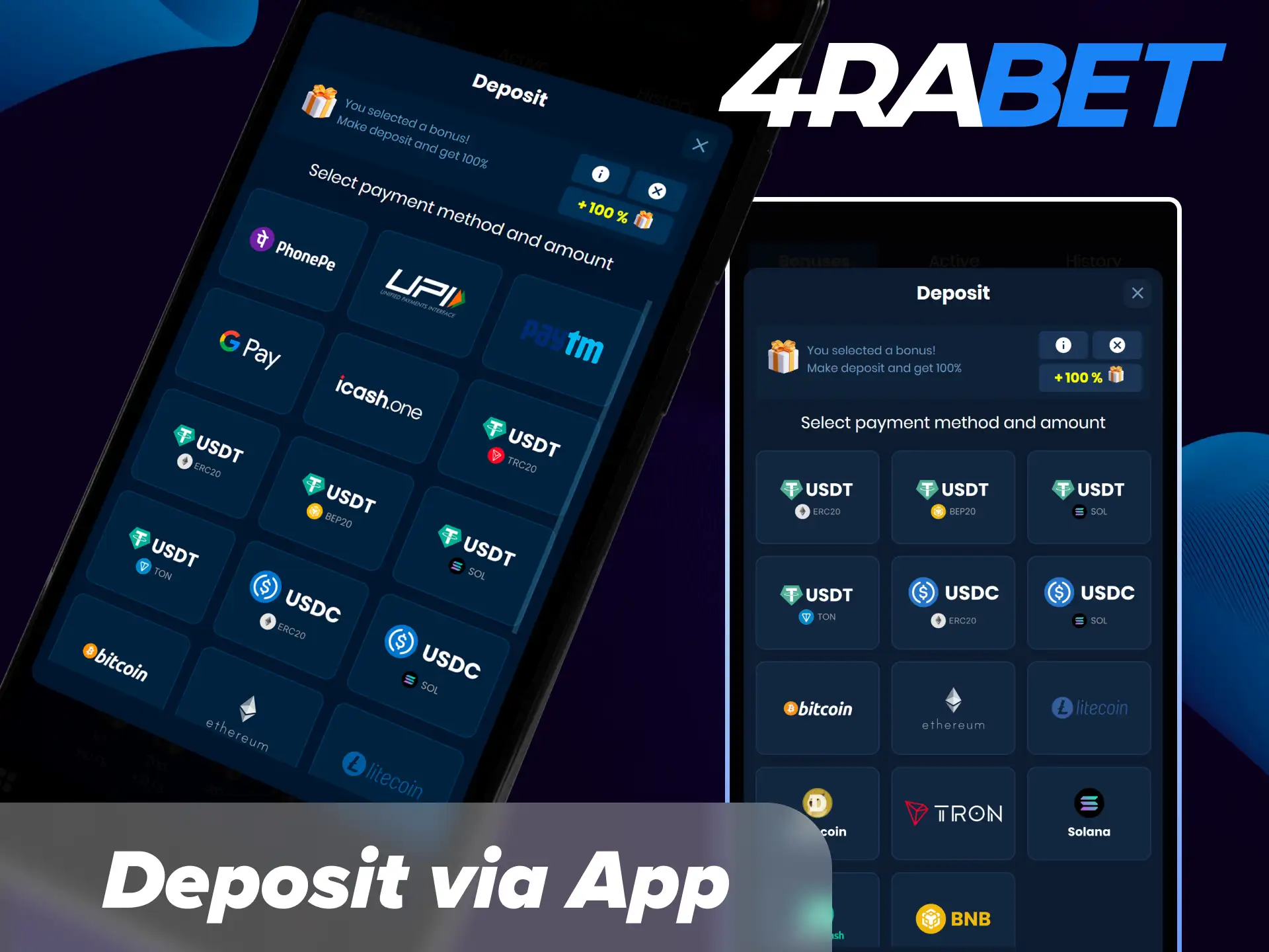 Step-by-step guide to depositing money via the 4Rabet mobile app in India using local payment methods like UPI, Paytm, PhonePe, and IMPS.