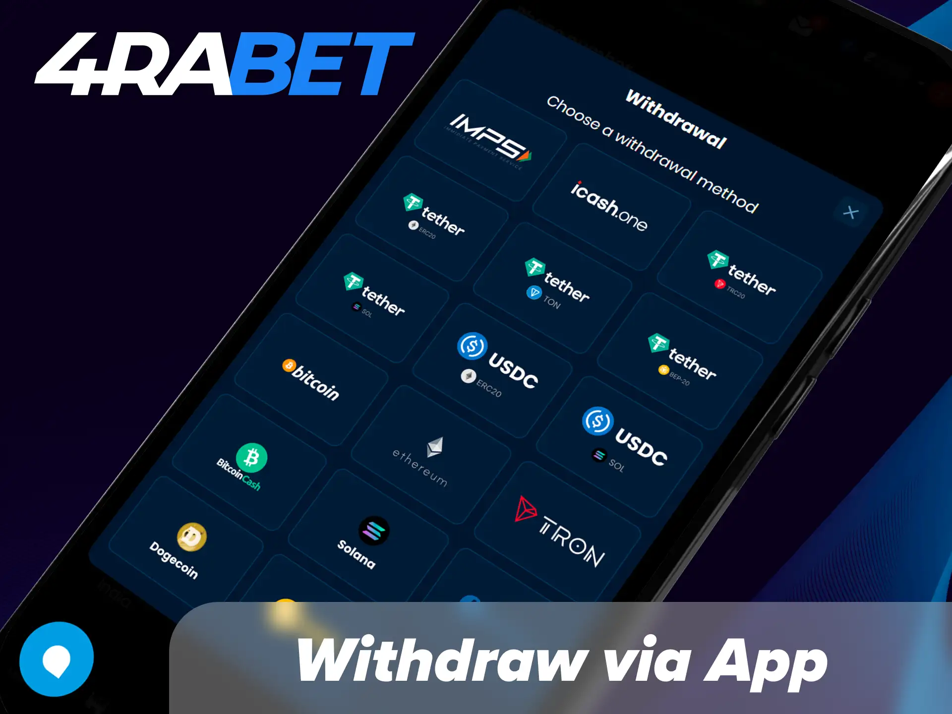Simple guide to withdrawing your winnings via the 4Rabet mobile app in India using popular payment methods like UPI, IMPS, and Paytm.