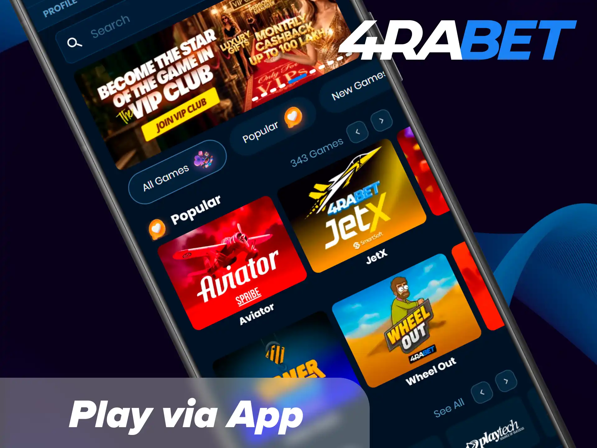 Spin thousands of top online slots on the go with the 4Rabet mobile app.